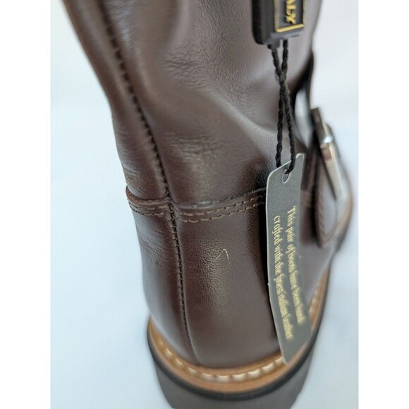 Larroude Womens Sz 9 Hardy Moto Boots Brown Suede Western - Picture 3 of 8